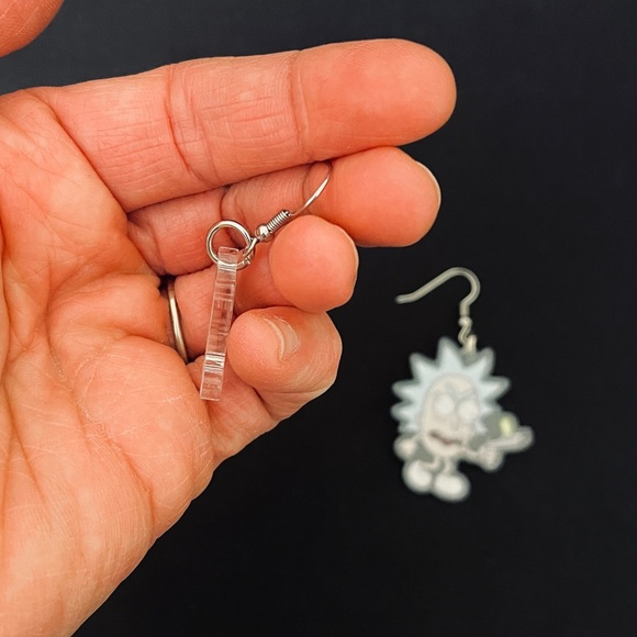 Rick and Morty Dangle Earrings - Picture 7 of 10